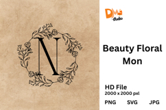 Beauty Floral Mon Monogram Product Image 1