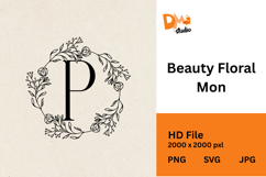 Beauty Floral Mon Monogram Product Image 1