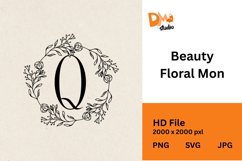 Beauty Floral Mon Monogram Product Image 1