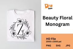 Beauty Floral Monogram Product Image 1