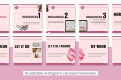 Beauty Instagram Carousel Template | Canva Carousel Post Product Image 6