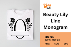 Beauty Lily Line Monogram Product Image 1