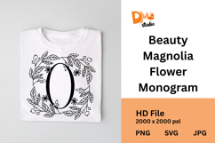 Blue Spring Floral Monogram Product Image 1