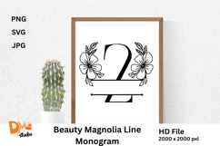 Beauty Magnolia Line Monogram Product Image 1