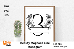Beauty Magnolia Line Monogram Product Image 1