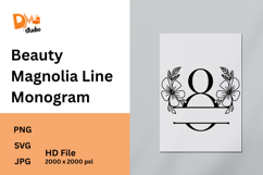 Beauty Magnolia Line Monogram Product Image 1