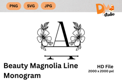 Beauty Magnolia Line Monogram Product Image 1