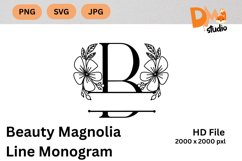 Beauty Magnolia Line Monogram Product Image 1