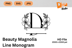 Beauty Magnolia Line Monogram Product Image 1