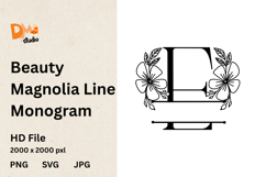 Beauty Magnolia Line Monogram Product Image 1