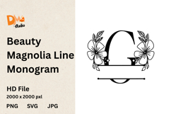 Beauty Magnolia Line Monogram Product Image 1