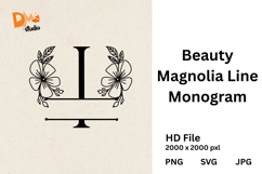 Beauty Magnolia Line Monogram Product Image 1