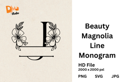 Beauty Magnolia Line Monogram Product Image 1