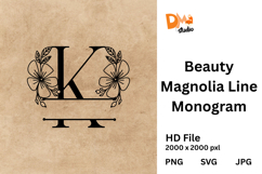 Beauty Magnolia Line Monogram Product Image 1
