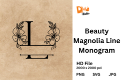 Beauty Magnolia Line Monogram Product Image 1
