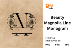 Beauty Magnolia Line Monogram Product Image 1