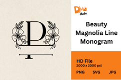 Beauty Magnolia Line Monogram Product Image 1