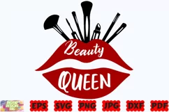 Beauty Queen SVG | Beauty SVG | Queen SVG | Mascara SVG |PNG Product Image 3