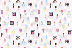 Beauty Accessories Pixel Seamless Pattern Product Image 1