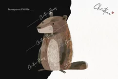 Woodland Beaver Clipart | Animal PNG Product Image 2