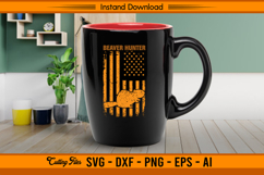 Beaver Hunter American Flag SVG Design Product Image 3
