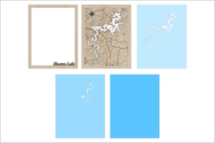 Beaver Lake 3D Wooden Map Laser Cut Files Product Image 3