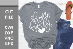 Home Body, Hand Lettered, Cut File Product Image 1
