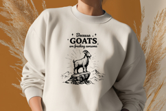 Because Goats Are Freaking Awesome SVG - Majestic Mountain Product Image 2