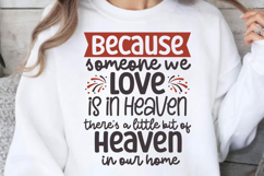 Because someone we love is in SVG, Memorial Quotes SVG Product Image 1