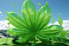 3D Leaf Background Product Image 1