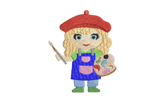 Set of 5 She Can Too! Machine Embroidery Designs Product Image 2