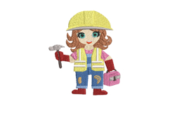Set of 5 She Can Too! Machine Embroidery Designs Product Image 4