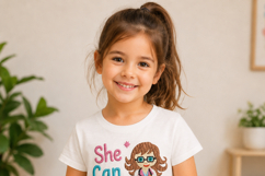 She Can Too! Judge Machine Embroidery Design Product Image 9