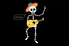 Mariachi skeleton with guitar. SVG/PNG/EPS/JPG Product Image 2