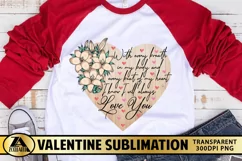 Valentine PNG Valentine Sublimation PNG Love Quotes PNG Product Image 1