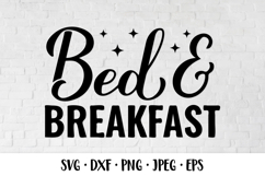 Bed and breakfast SVG. Guest house sign. Family hotel Product Image 1