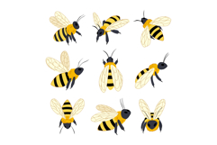 bee set cartoon Product Image 1