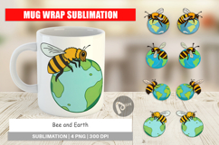 Mug Wrap Bee with Earth Product Image 1