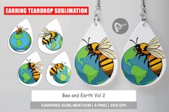 Earring Bee with Earth Product Image 1