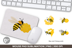Mouse Pad Bee and Honeycomb Product Image 1
