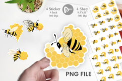 Bee Honeycomb Sticker Product Image 1