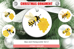 Ornament Bee and Honeycomb Product Image 1