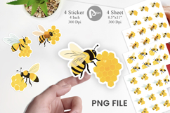 Bee Honeycomb Sticker Product Image 1