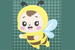Baby Bee 3D SVG Product Image 3