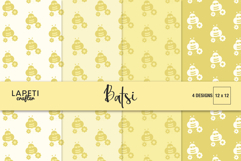 bee digital paper pattern