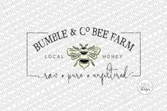 Bumble & Co Bee Farm SVG | Farmhouse Bees Sign | dxf & More Product Image 2