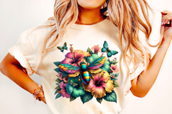 Honey Bee Flowers PNG, Floral PNG, Honey PNG, Bee PNG Product Image 1