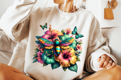 Honey Bee Flowers PNG, Floral PNG, Honey PNG, Bee PNG Product Image 2