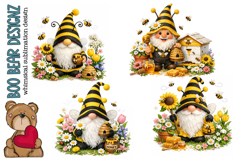 Gnome Beekeeper Clipart Product Image 1
