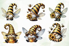 Bee Gnome Sublimation Clipart Product Image 4